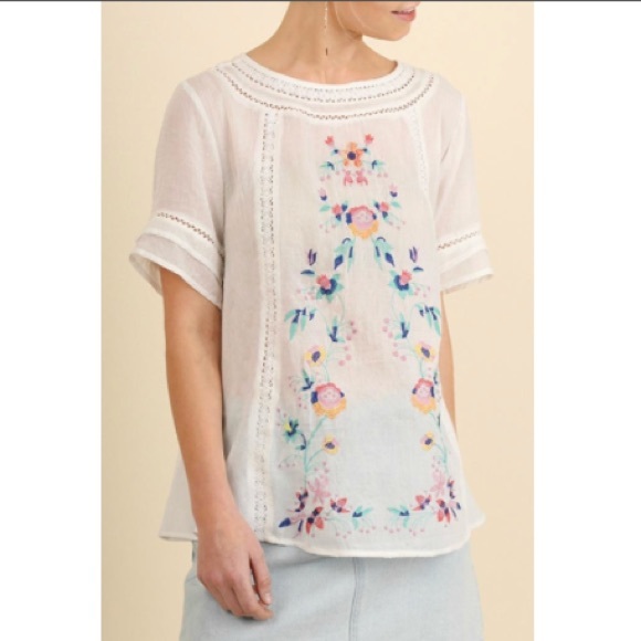 umgee embroidered top